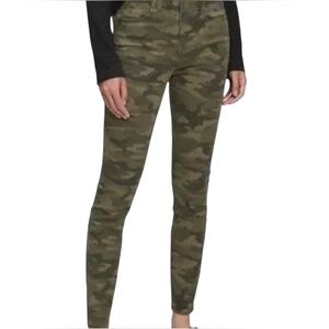 GAP Denim Cotton Blend Ankle Legging Jeans Green Camo 27